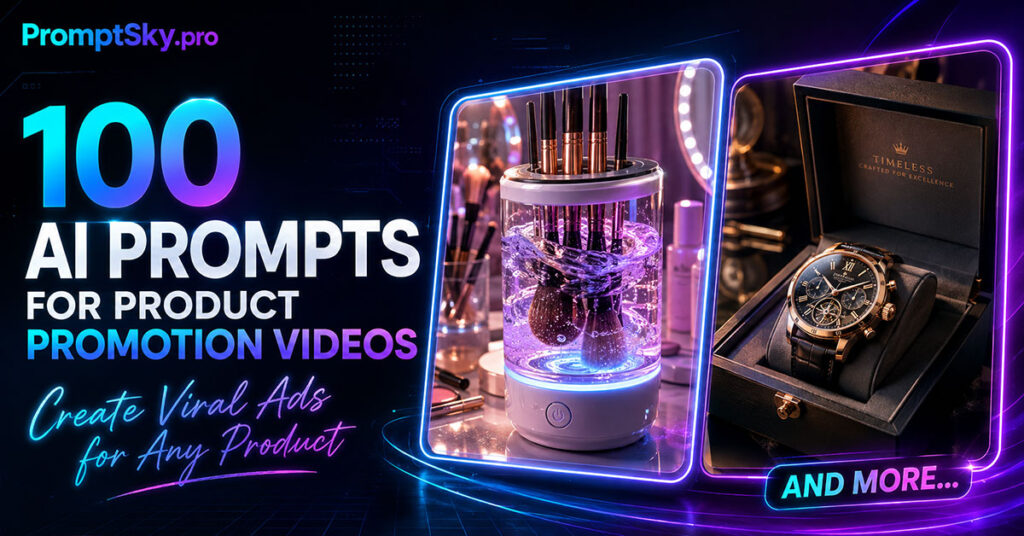 100 AI Prompts for Product Promotion Videos
