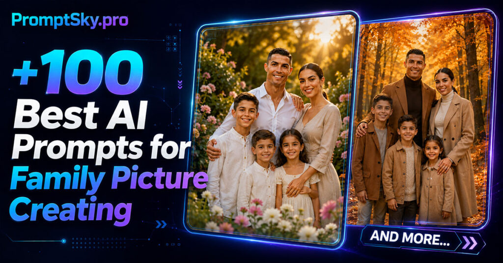 100 Best AI Prompts for Family Picture Creating