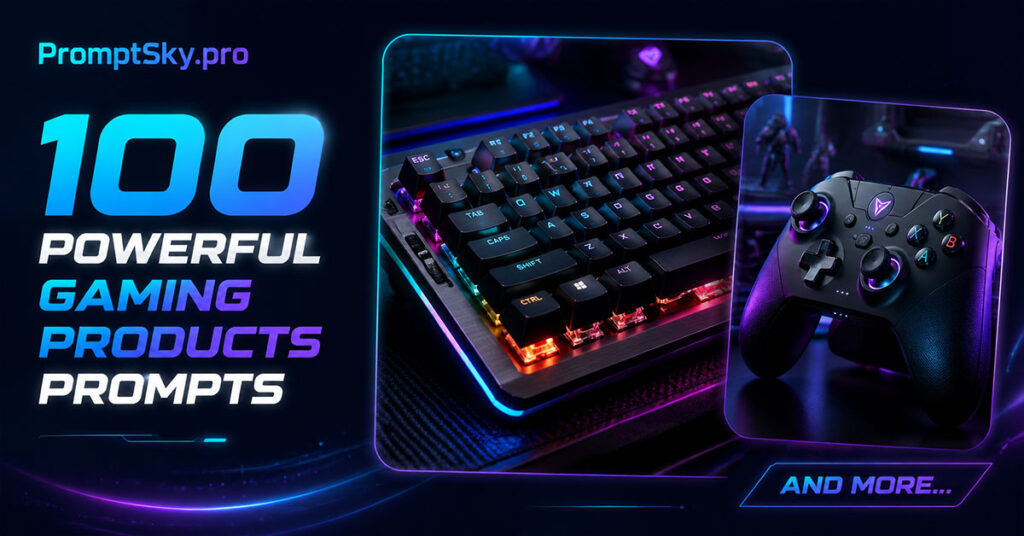 100 Powerful Gaming Products Prompts