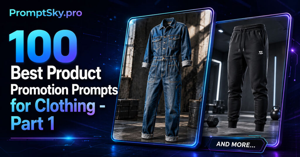 100 Product Promotion Prompts for AI Fashion Photography - Part 1