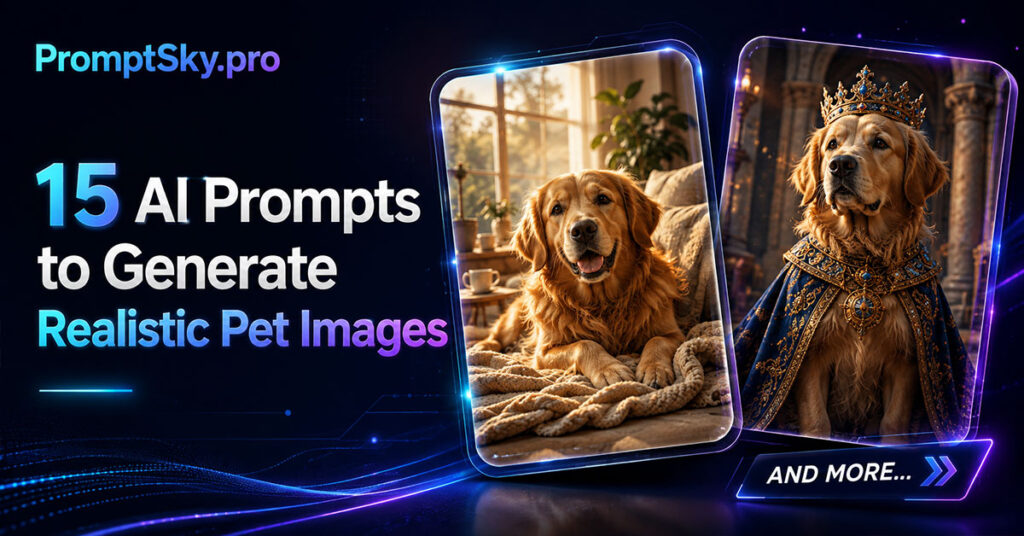 15 AI Prompts to Generate Realistic Pet Images