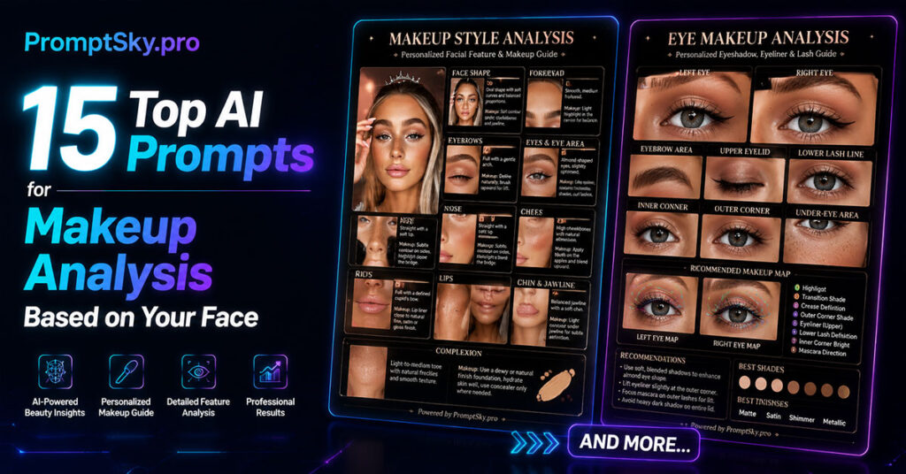 15 Top AI Prompts for Makeup Analysis Based on Your Face