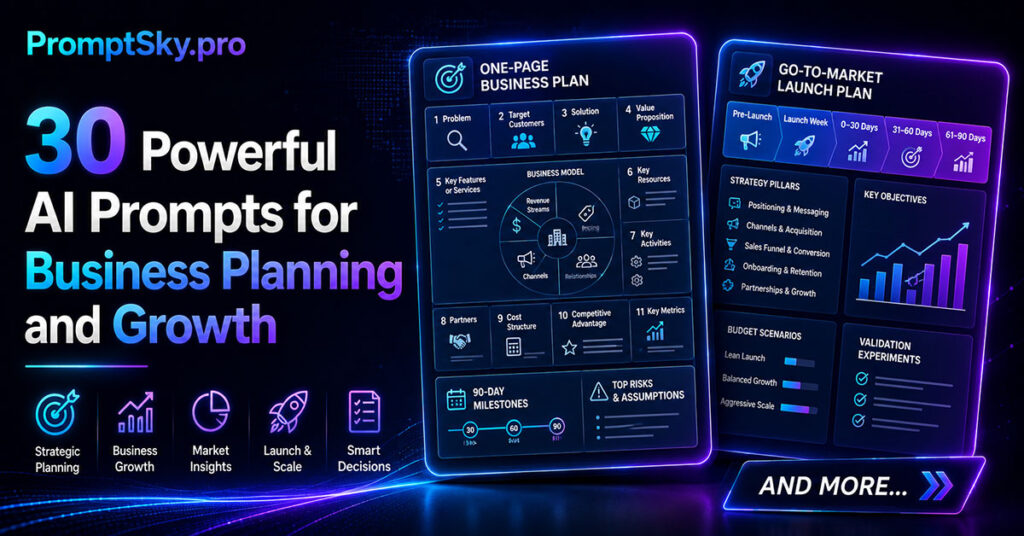 30 Powerful AI Prompts for Business Planning and Growth