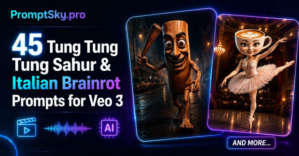 45 Tung Tung Tung Sahur & Italian Brainrot Prompts for Veo 3