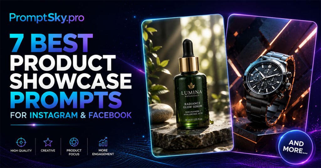 7 Best Product Showcase Prompts for Instagram & Facebook
