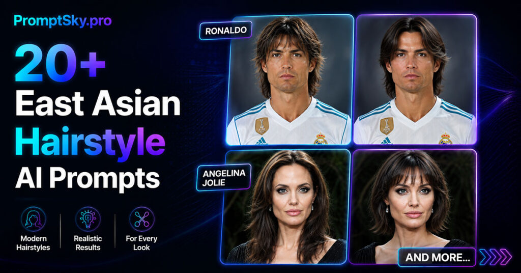 East Asian Hairstyle AI Prompts