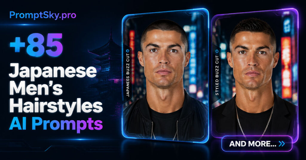 Japanese Men’s Hairstyles AI Prompts