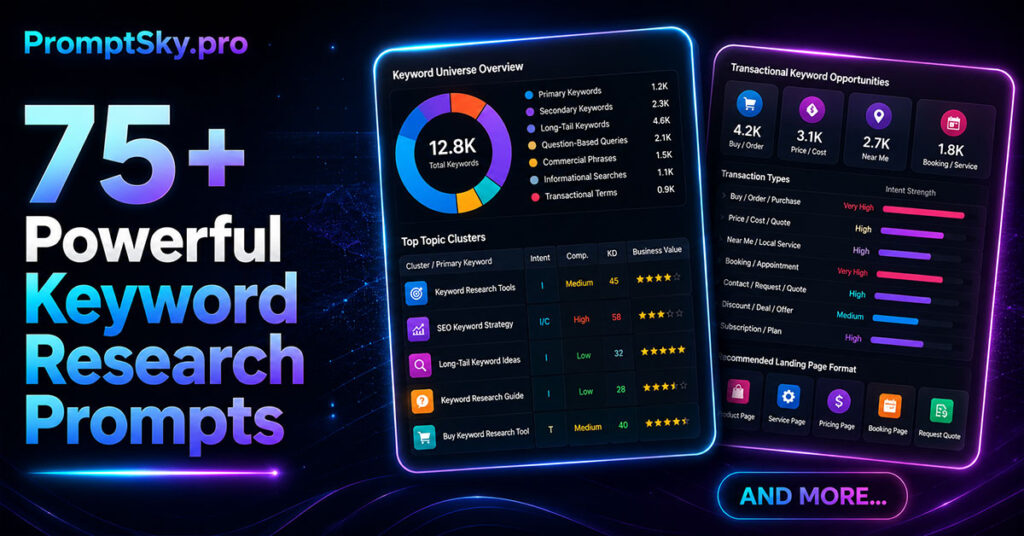 Powerful Keyword Research Prompts