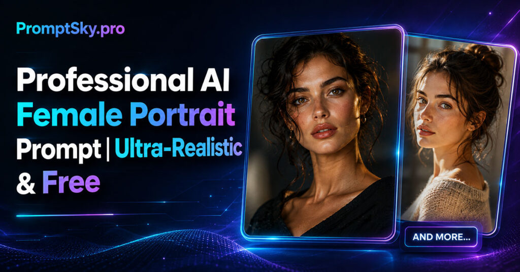 Professional AI Female Portrait Prompt | Ultra-Realistic & Free