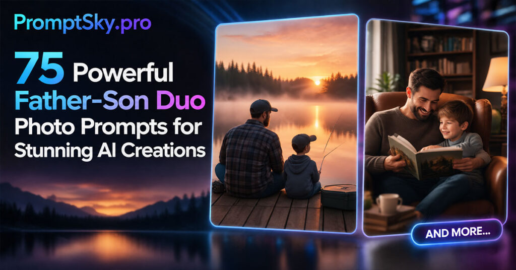 75 Powerful Father-Son Duo Photo Prompts for Stunning AI Creations